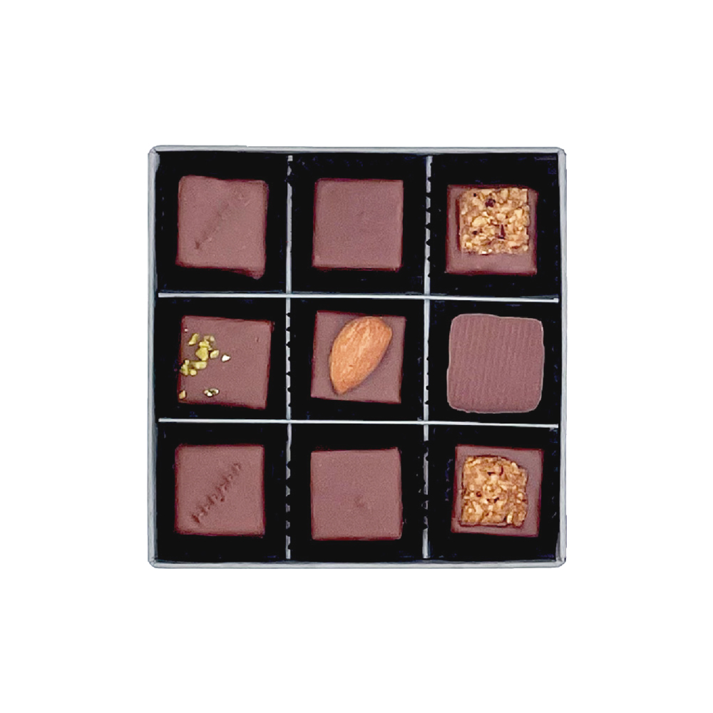 Charlie Ganache - Artisan Chocolatier Genève - Suisse - Coffret découverte 9 pièces