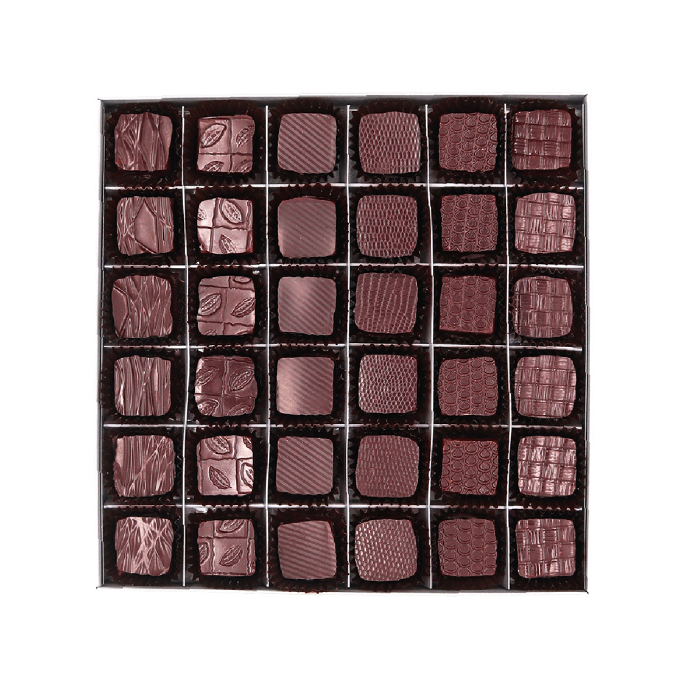 Charlie Ganache - Artisan Chocolatier - Genève - Suisse - Coffret prestige - Chocolats Grands Crus - 36 pièces